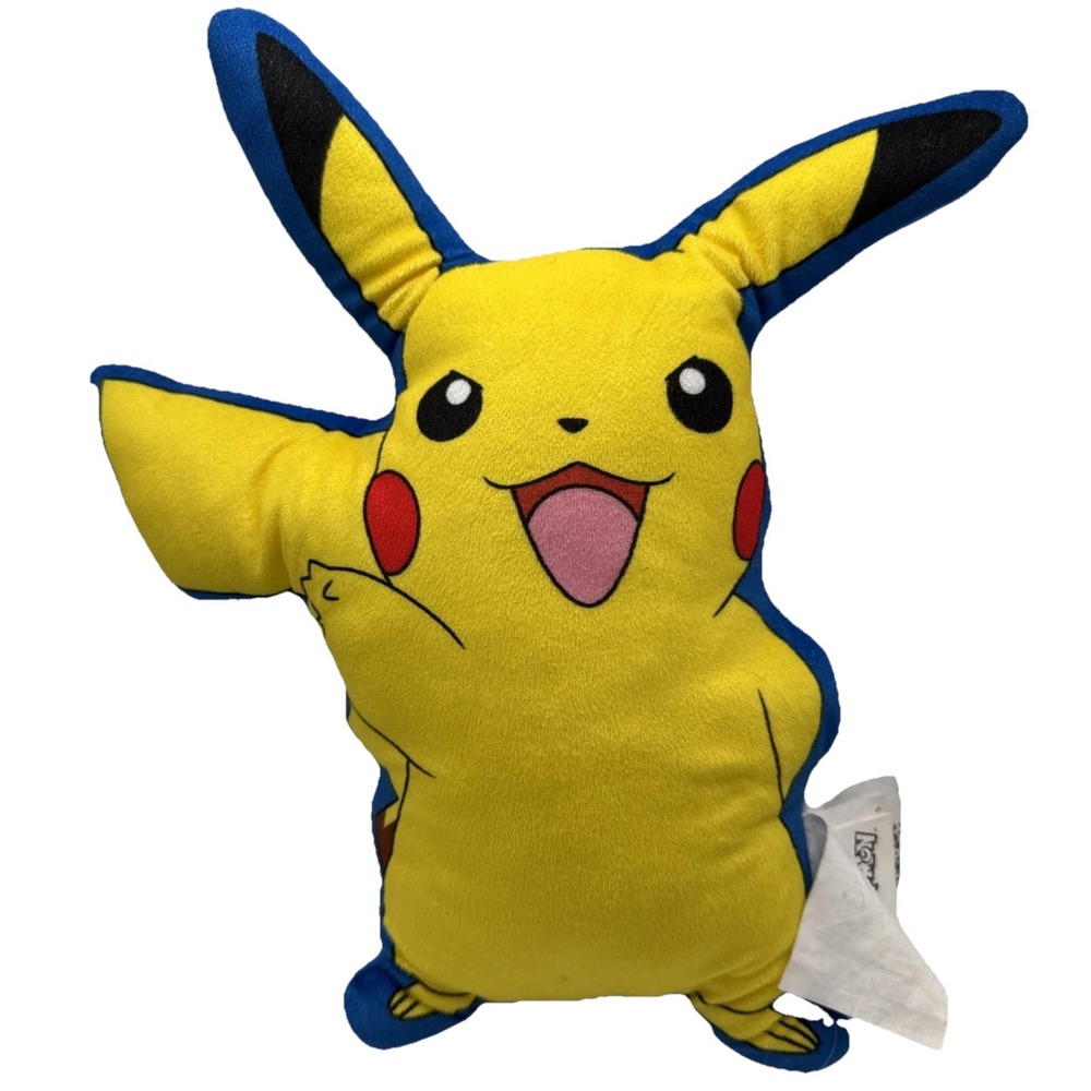 Pokemon 15" PIKACHU "THUMBS UP" Plush Soft Polyester‎ Pillow